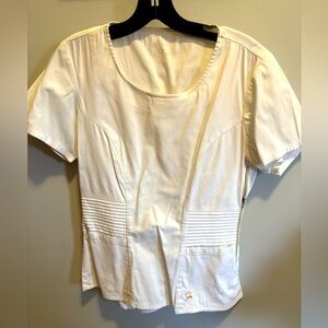 Jaanuu Scrub Top Size Small Color White